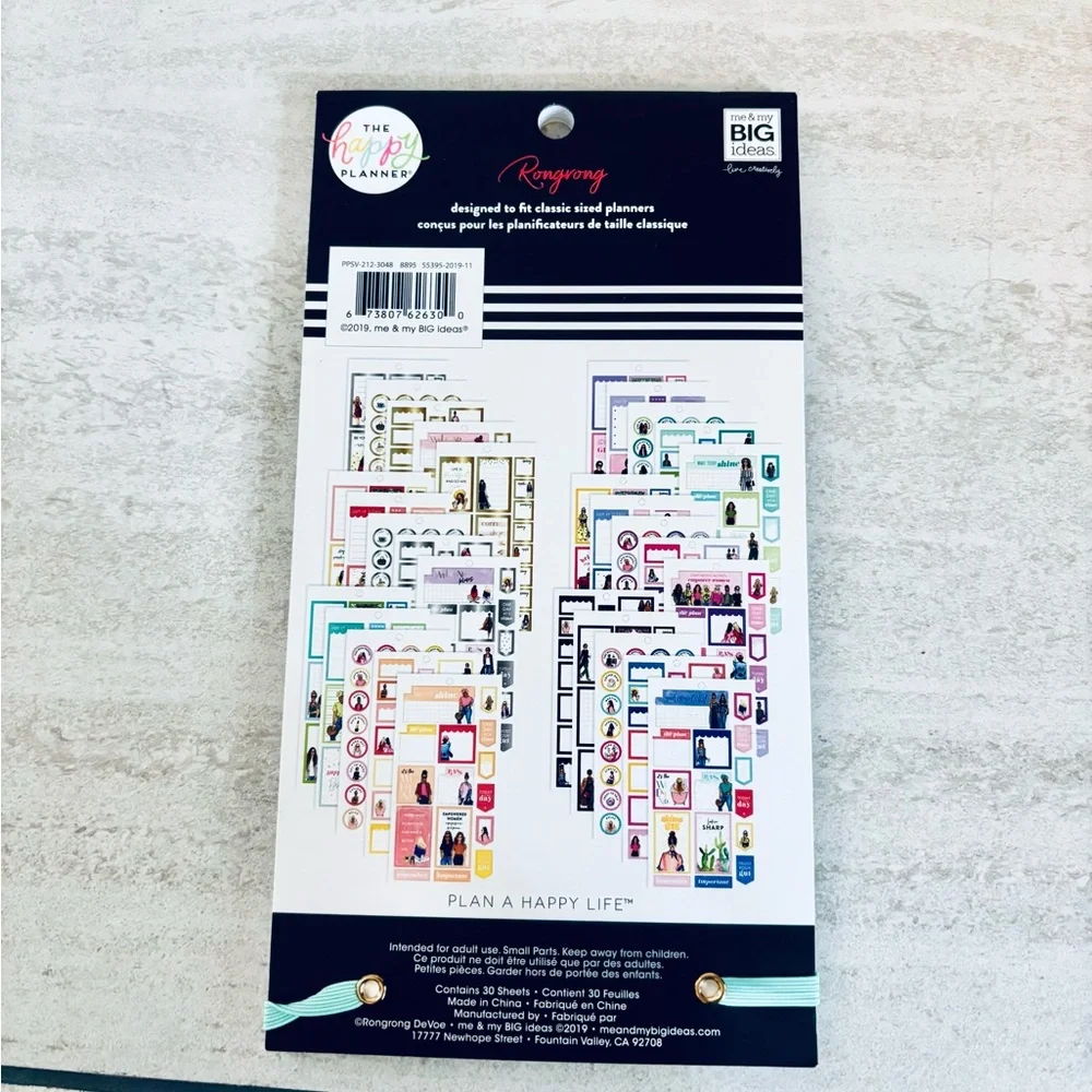 ❗️The Happy Planner Vibrant Everyday Sticker Collection